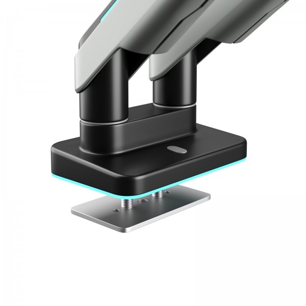 Uchwyt regulowany na 2 monitory 35 cali RGB Diablo X-Arm Dual, szaro-czarny