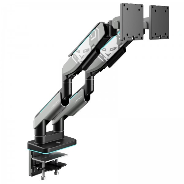 Uchwyt regulowany na 2 monitory 35 cali RGB Diablo X-Arm Dual, szaro-czarny