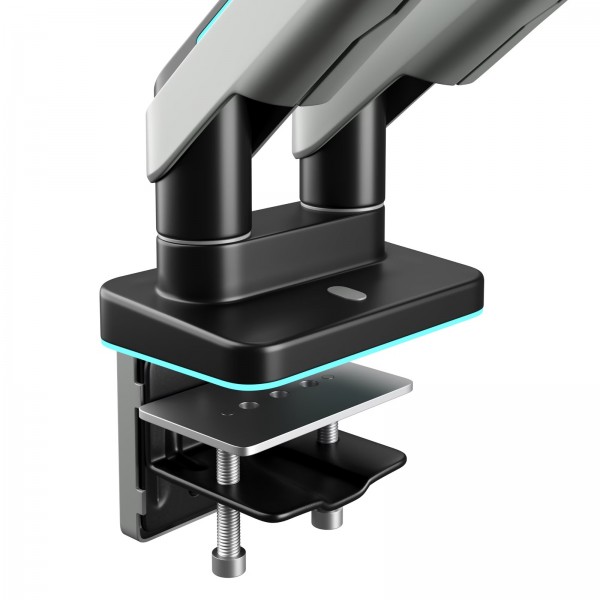 Uchwyt regulowany na 2 monitory 35 cali RGB Diablo X-Arm Dual, szaro-czarny