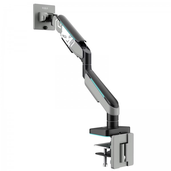 Uchwyt regulowany na monitor 49 cali LED RGB Diablo X-Arm, szaro-czarny