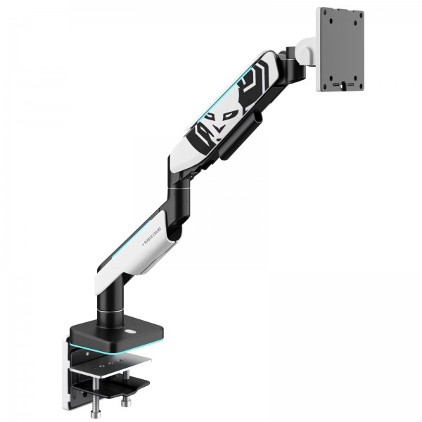 Uchwyt regulowany na monitor 49 cali LED RGB Diablo X-Arm, biało-czarny