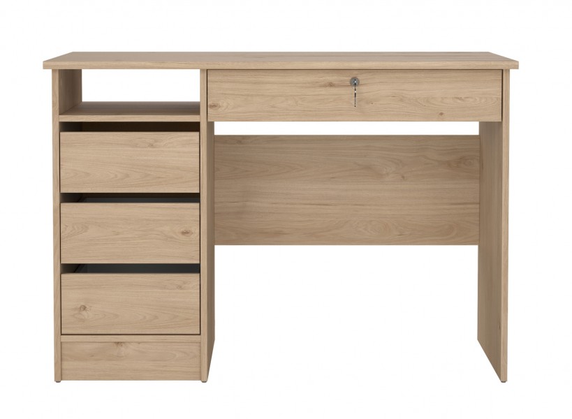 Biurko Function Plus 110 z szufladą na klucz, kolor jackson hickory