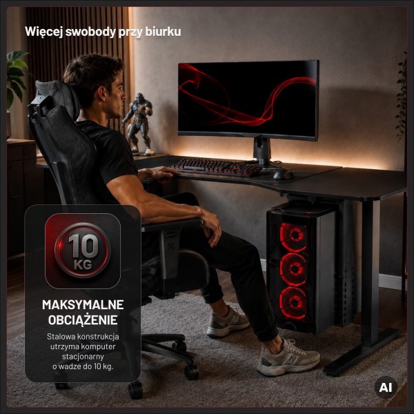 Podwieszany uchwyt na PC pod biurko Diablo PC Holder