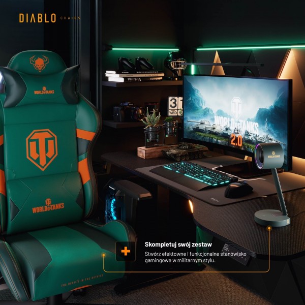 Stojak na słuchawki RGB Diablo World of Tanks