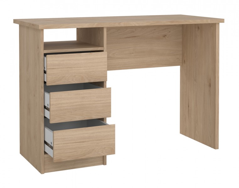Biurko młodzieżowe z szufladami Function Plus 110, kolor jackson hickory