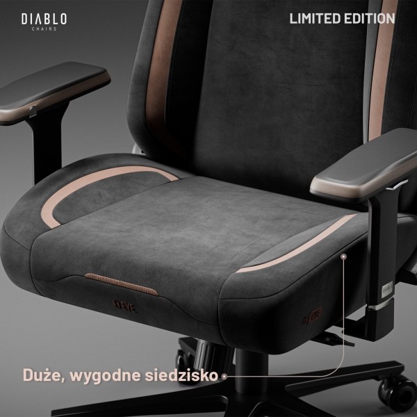 Designerski fotel dla graczy Diablo X-Eye 2.0 Normal Size, Ultra Black