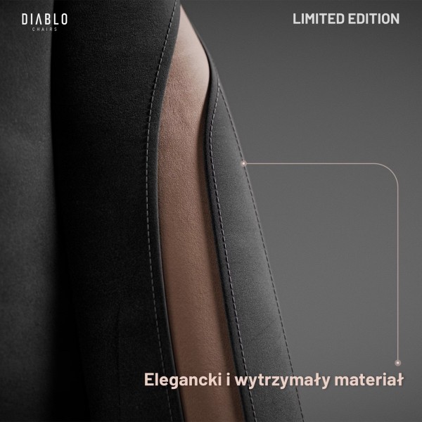 Designerski fotel dla graczy Diablo X-Eye 2.0 Normal Size, Ultra Black
