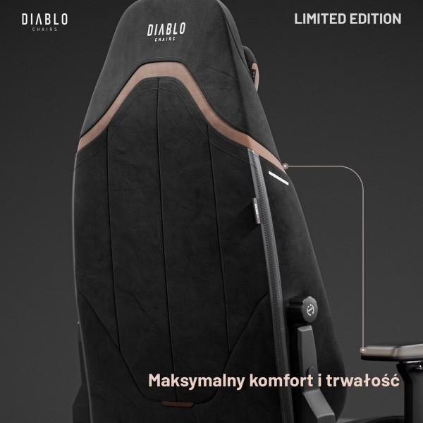 Designerski fotel dla graczy Diablo X-Eye 2.0 Normal Size, Ultra Black