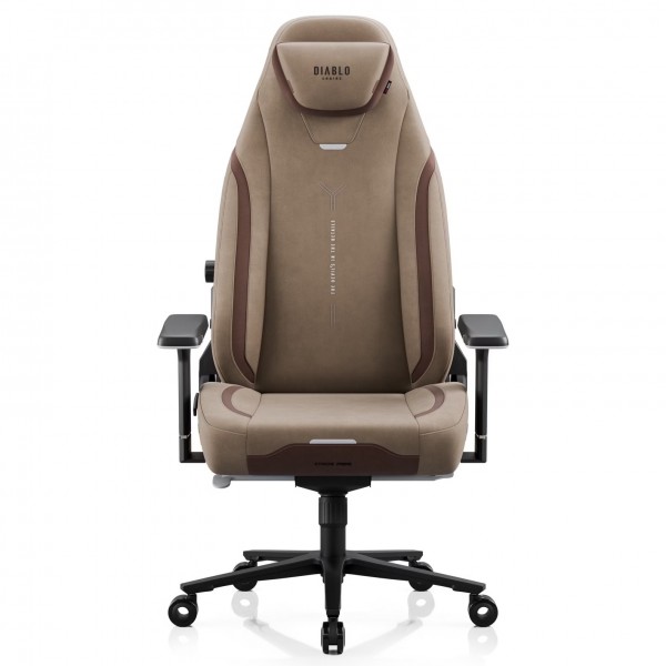 Fotel gamingowy materiałowy Diablo X-Eye Prime Normal Size, Elephant Grey