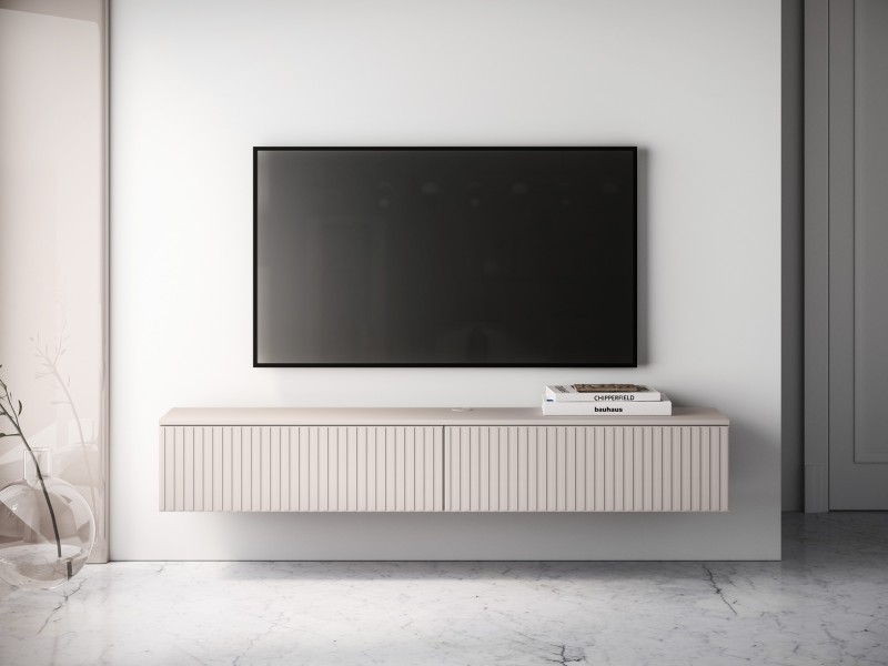 Wisząca szafka RTV 180 cm Sophie 28, kaszmir