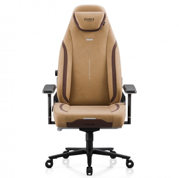 Fotel gamingowy materiałowy Diablo X-Eye Prime Normal Size, Camel Brown