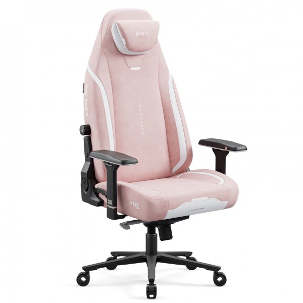 Fotel gamingowy materiałowy Diablo X-Eye Prime Normal Size, Akira Pink