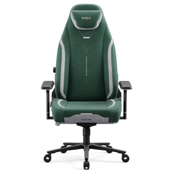 Fotel gamingowy materiałowy Diablo X-Eye Prime Normal Size, Forest Green