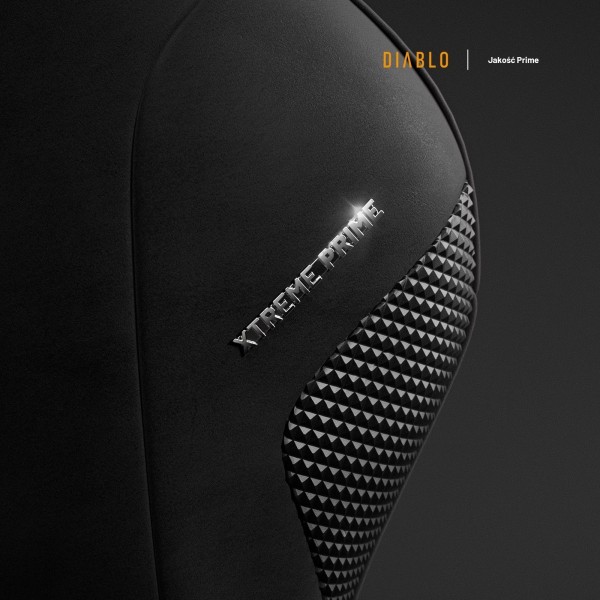 Fotel gamingowy materiałowy Diablo X-One Prime Normal Size, Burned Black