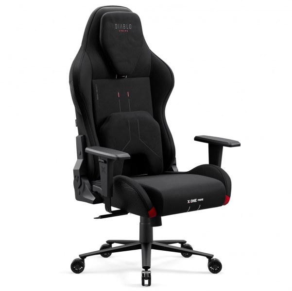 Fotel gamingowy materiałowy Diablo X-One Prime Normal Size, Burned Black