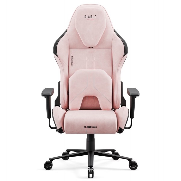 Fotel gamingowy materiałowy Diablo X-One Prime Normal Size, Akira Pink