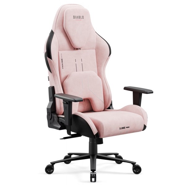 Fotel gamingowy materiałowy Diablo X-One Prime Normal Size, Akira Pink
