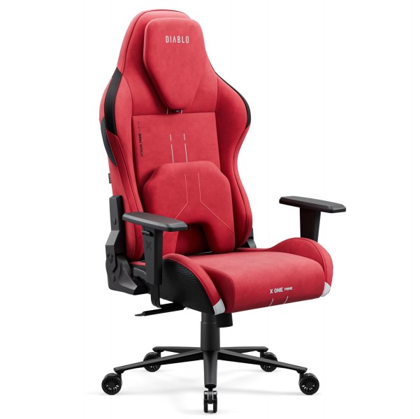 Fotel gamingowy materiałowy Diablo X-One Prime Normal Size, Bloody Mary