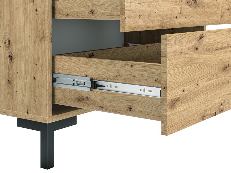 Komoda z 3 szufladami Nevio 09, dąb artisan