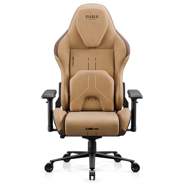 Fotel gamingowy materiałowy Diablo X-One Prime Normal Size, Camel Brown