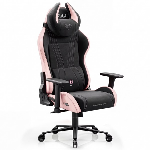 Fotel gamingowy materiałowy Diablo X-Horn 2.0 Normal Size, Akira Pink