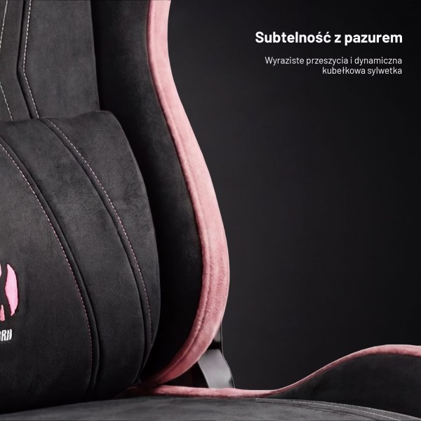 Fotel gamingowy materiałowy Diablo X-Horn 2.0 Normal Size, Akira Pink