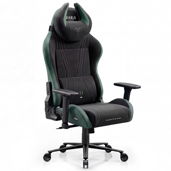 Fotel gamingowy materiałowy Diablo X-Horn 2.0 Normal Size, Forest Green