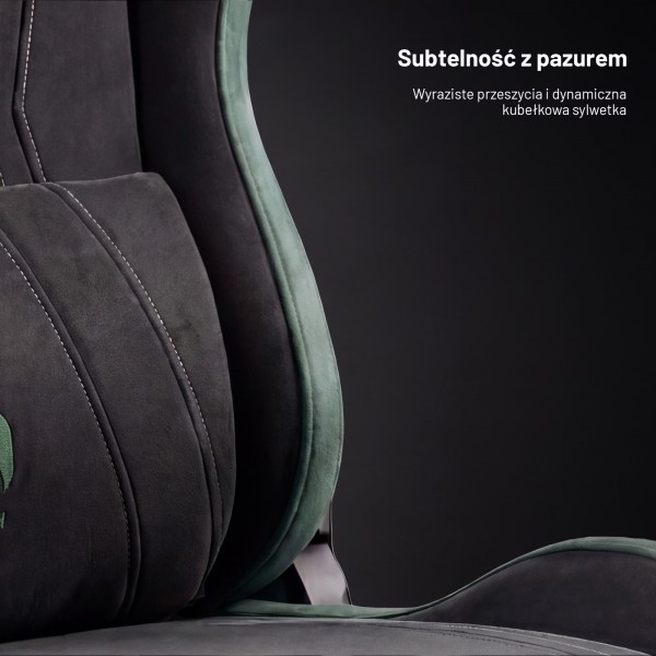 Fotel gamingowy materiałowy Diablo X-Horn 2.0 Normal Size, Forest Green