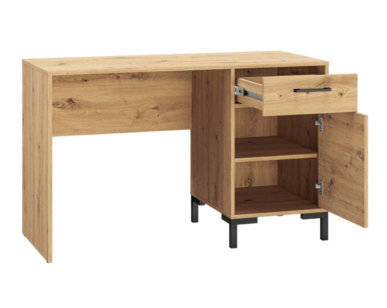 Biurko z szafką i szufladą Nevio 23, dąb artisan