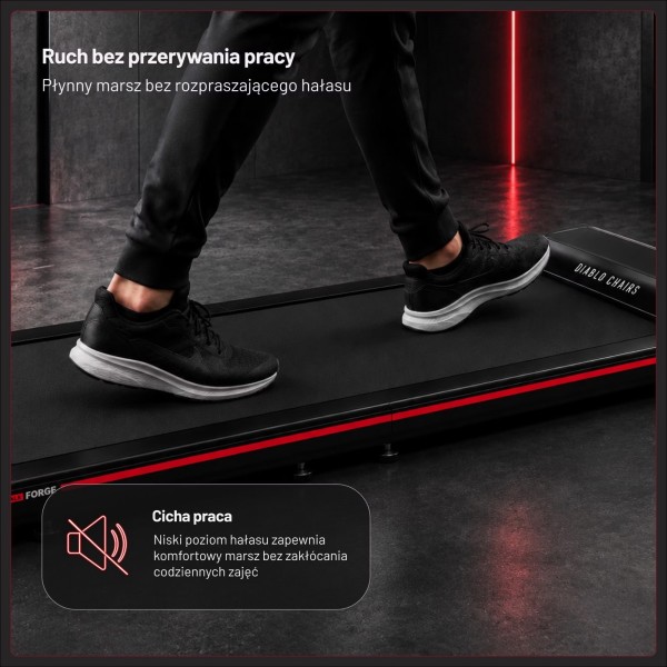 Elektryczna bieżnia pod biurko Diablo Walkforge