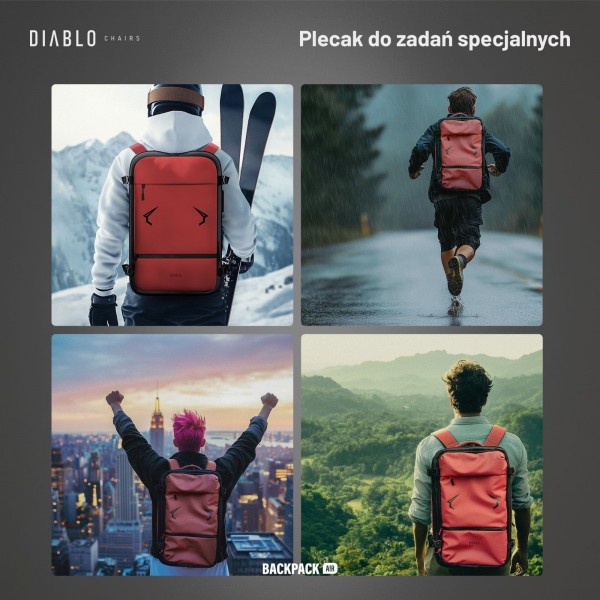 Plecak wielofunkcyjny próżniowy Diablo Backpack Air bordowy