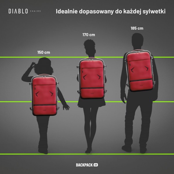 Plecak wielofunkcyjny próżniowy Diablo Backpack Air bordowy