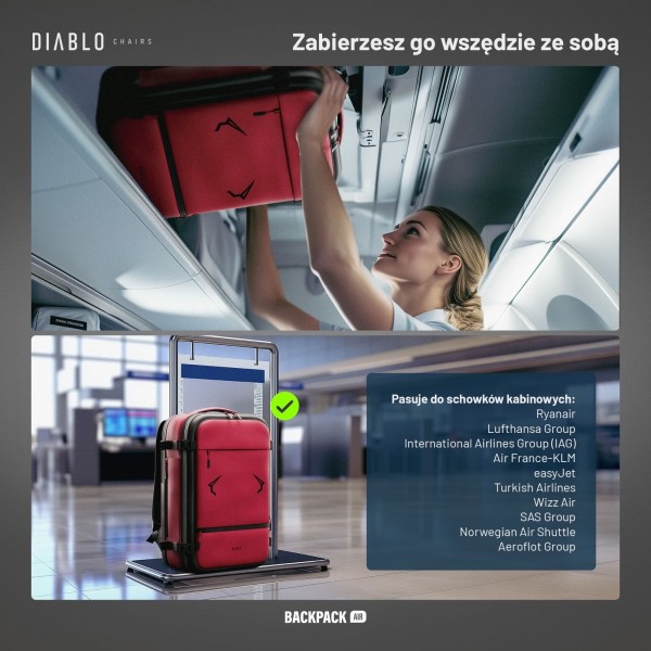 Plecak wielofunkcyjny próżniowy Diablo Backpack Air bordowy