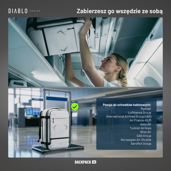 Plecak wielofunkcyjny próżniowy Diablo Backpack Air szary