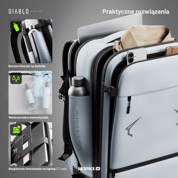 Plecak wielofunkcyjny próżniowy Diablo Backpack Air szary
