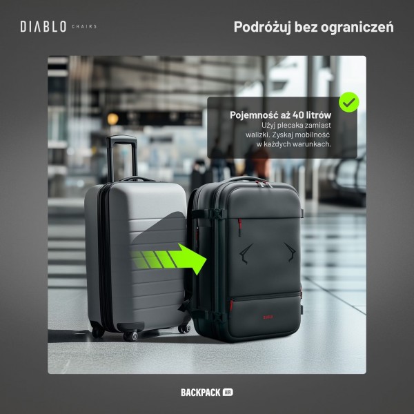 Plecak wielofunkcyjny próżniowy Diablo Backpack Air czarny