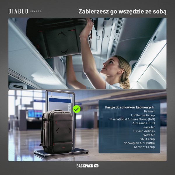 Plecak wielofunkcyjny próżniowy Diablo Backpack Air czarny