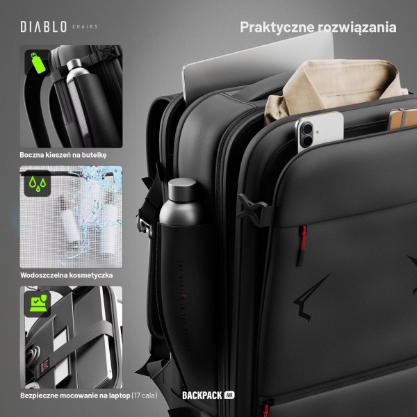 Plecak wielofunkcyjny próżniowy Diablo Backpack Air czarny