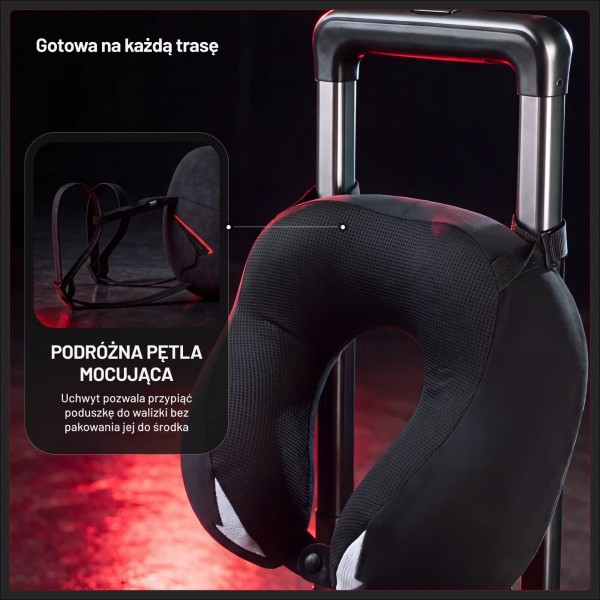 Poduszka podróżna na szyję Diablo Travel Pillow, czarna