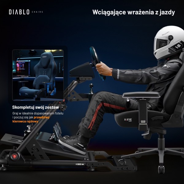 Stojak na kierownicę Diablo X-Drive Mini, czarny