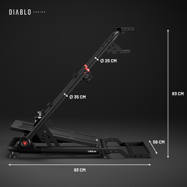 Stojak na kierownicę Diablo X-Drive Mini, czarny