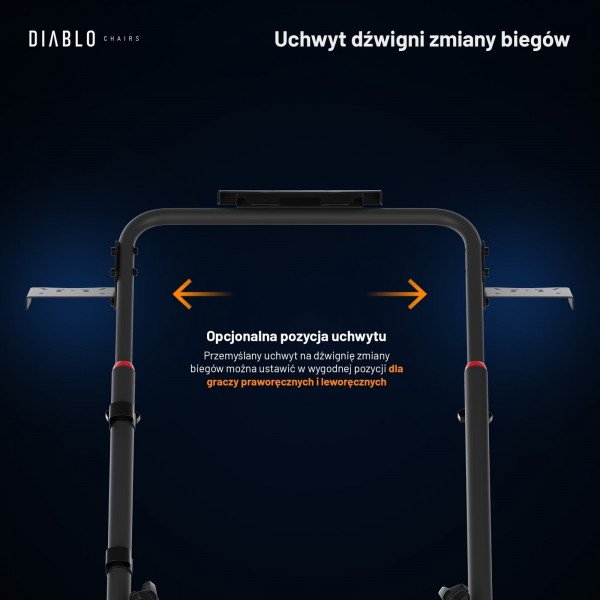 Stojak na kierownicę Diablo X-Drive Mini, czarno-biały