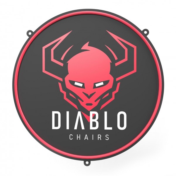 Lampka gamingowa ścienna Diablo - neon LED 54 cm