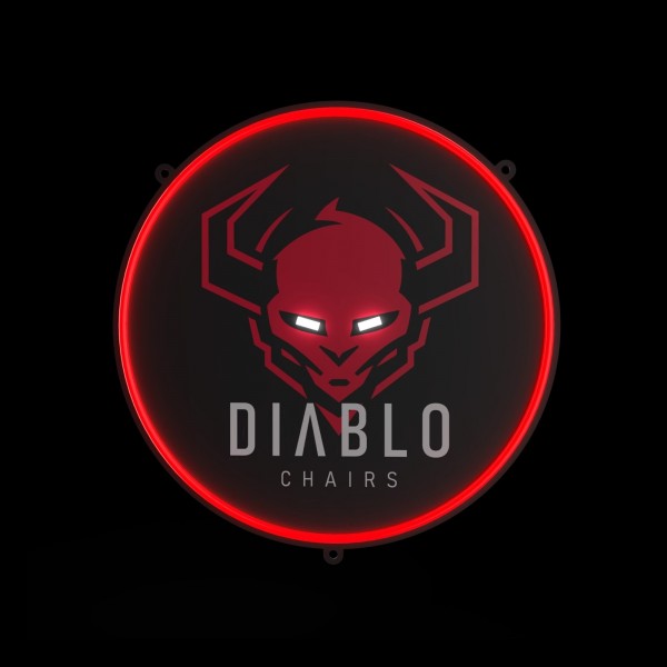 Lampka gamingowa ścienna Diablo - neon LED 54 cm