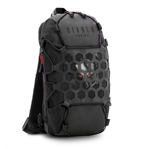 Plecak sling bag Diablo z motywem, kolor czarny