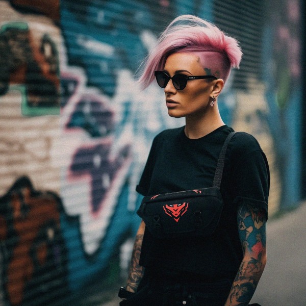 Duża nerka z regulowanym paskiem Diablo Bum Bag, czarna