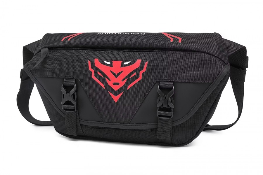 Duża nerka z regulowanym paskiem Diablo Bum Bag, czarna