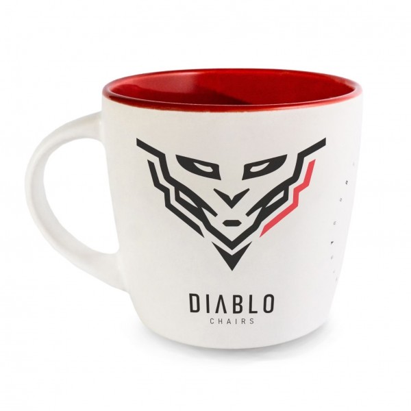 Kubek Diablo biało-czerwony