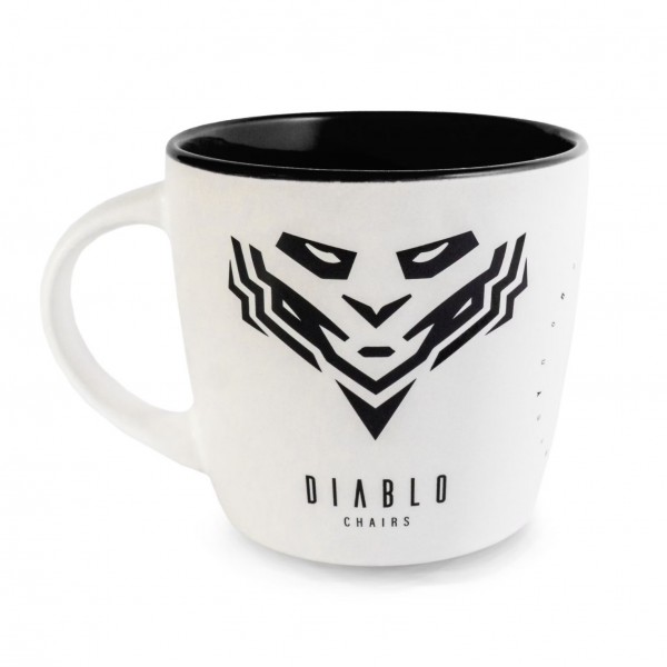 Kubek Diablo biało-czarny