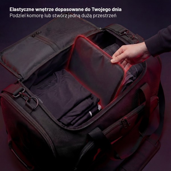 Torba sportowa treningowa Diablo z motywem, czarna